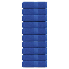 Gastendoekjes 10 st 30x50 cm 360 g/m² 100% katoen blauw