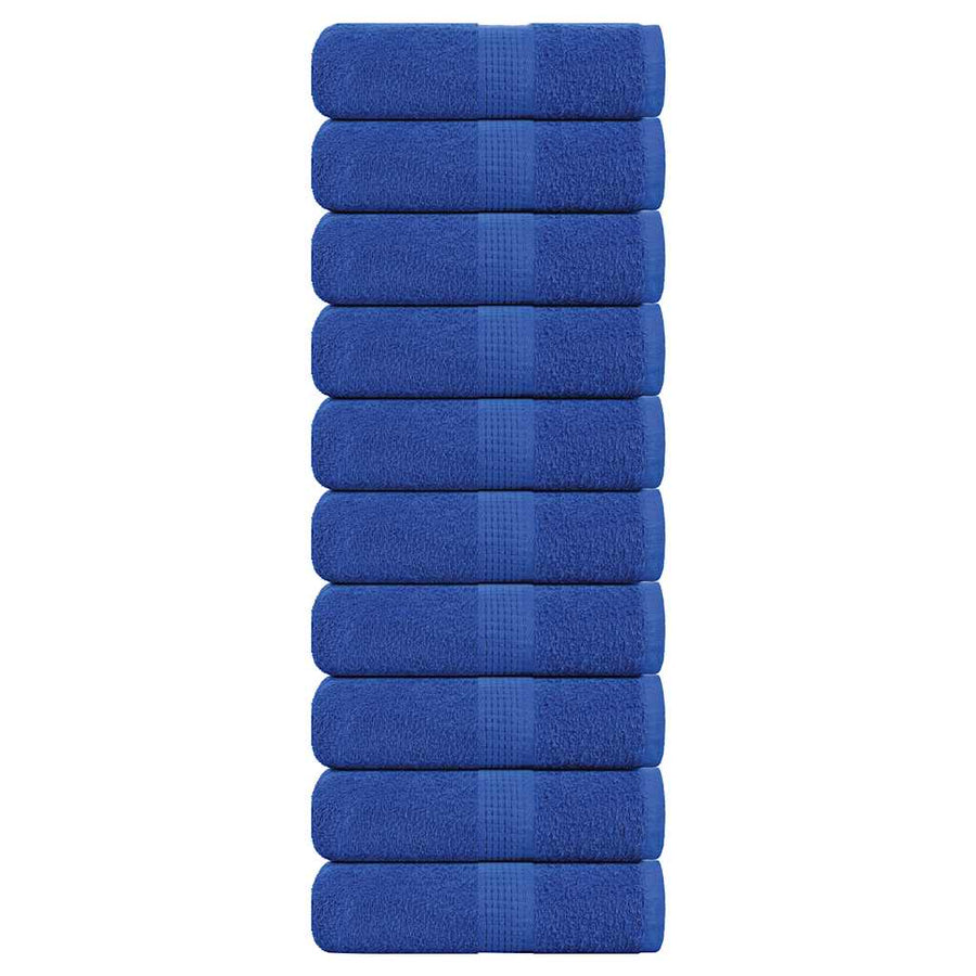 Gastendoekjes 10 st 30x50 cm 360 g/m² 100% katoen blauw