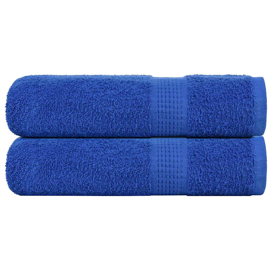 Handdoeken 2 st 50x100 cm 360 g/m² 100% katoen blauw