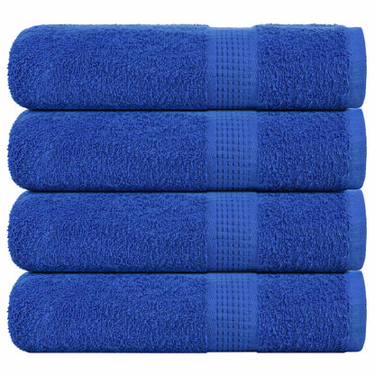 Handdoeken 4 st 50x100 cm 360 g/m² 100% katoen blauw