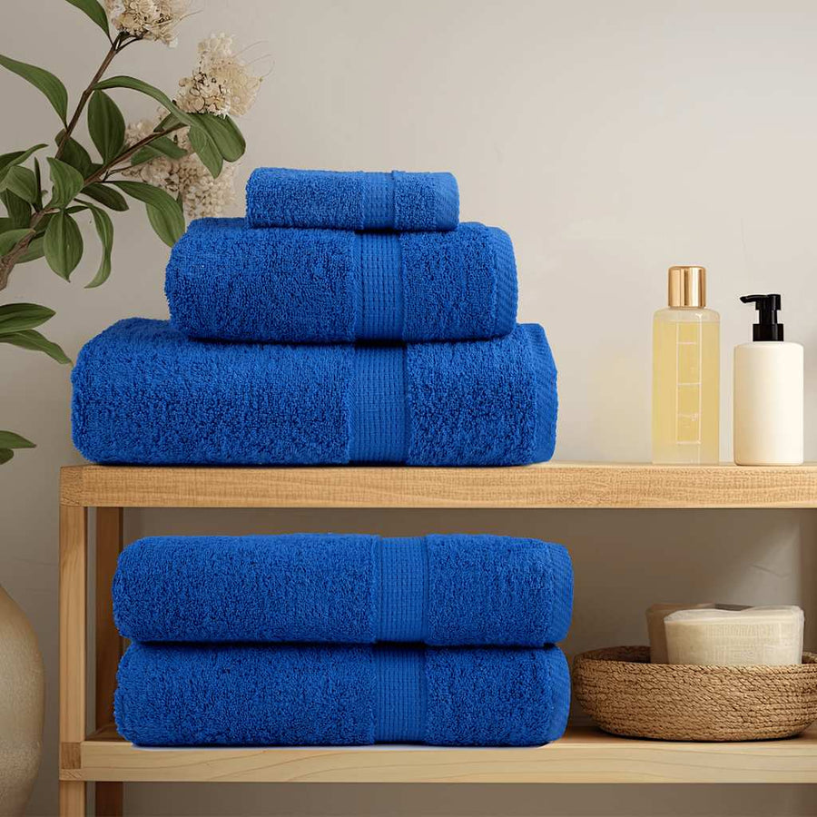 Handdoeken 10 st 50x100 cm 360 g/m² 100% katoen blauw