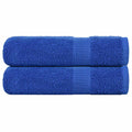 Douchehanddoeken FROGN 2 st 70x140 cm 360 g/m² blauw