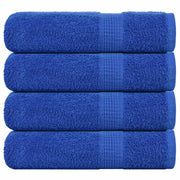 Douchehanddoeken 4 st 70x140 cm katoen blauw