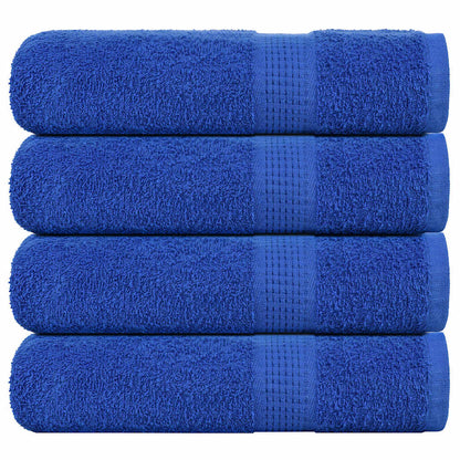Douchehanddoeken 4 st 70x140 cm 360 g/m² 100% katoen blauw