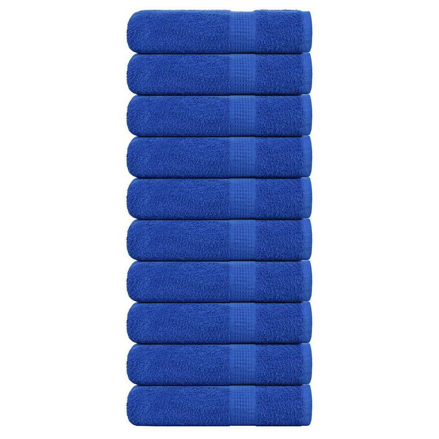 Douchehanddoeken FROGN 10 st 70x140 cm 360 g/m² blauw