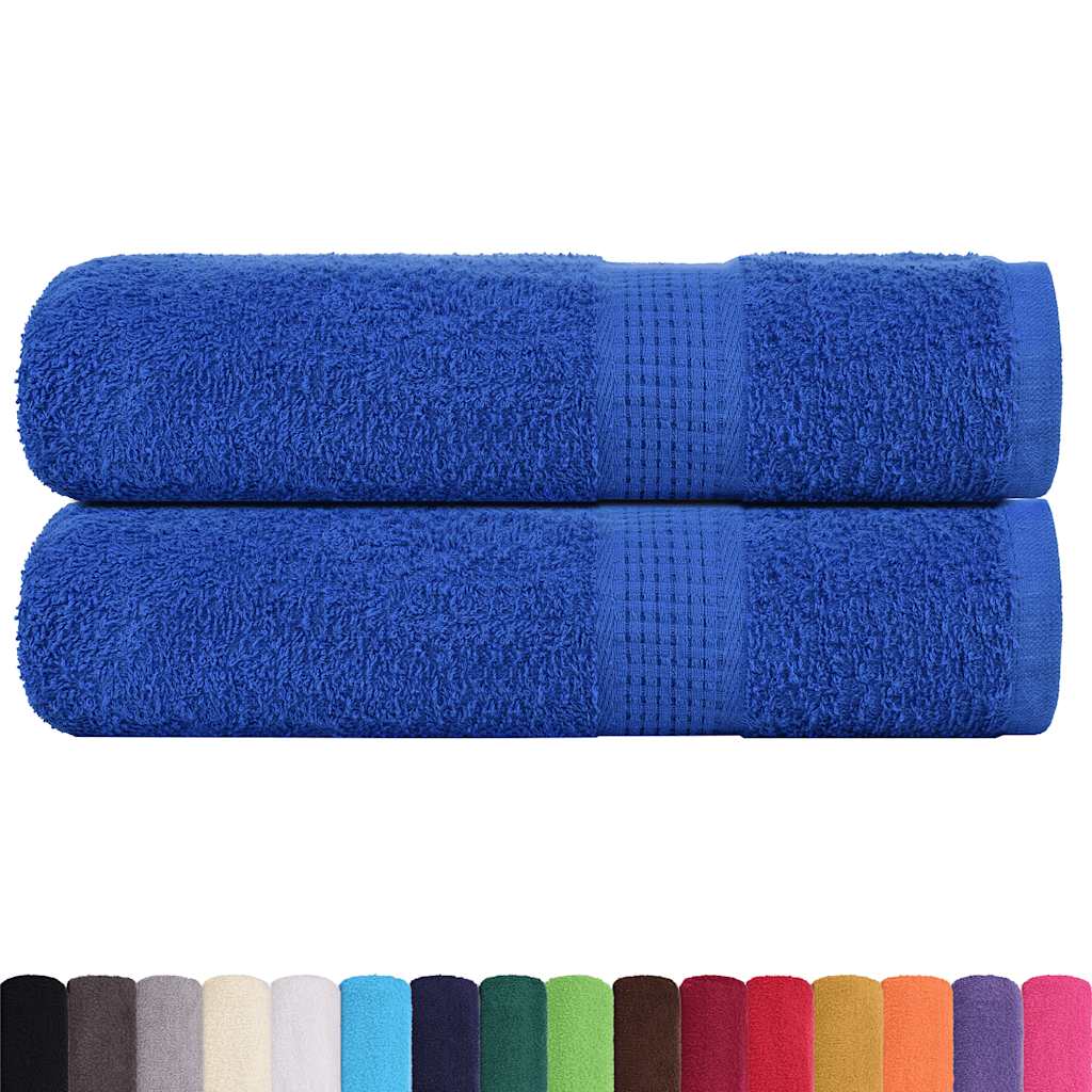 Badhanddoeken FROGN 2 st 100x150 cm 360 g/m² blauw
