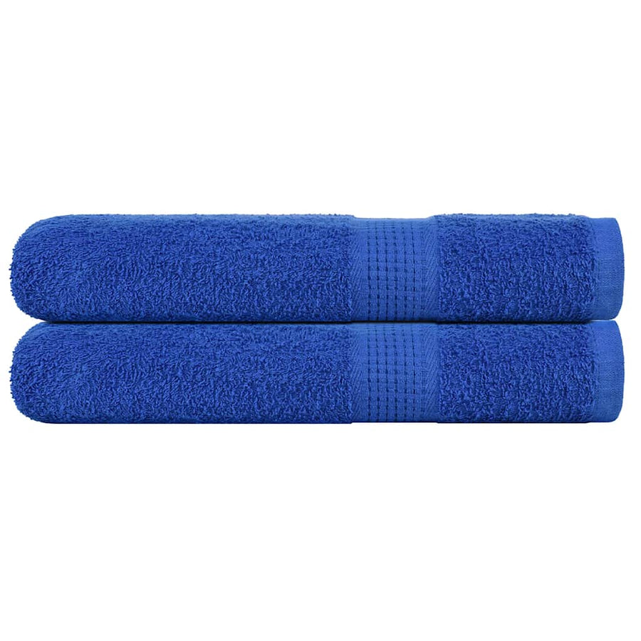 Saunahanddoeken 2 st 80x200 cm 360 g/m² 100% katoen blauw