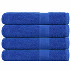Saunahanddoeken 4 st 80x200 cm blauw