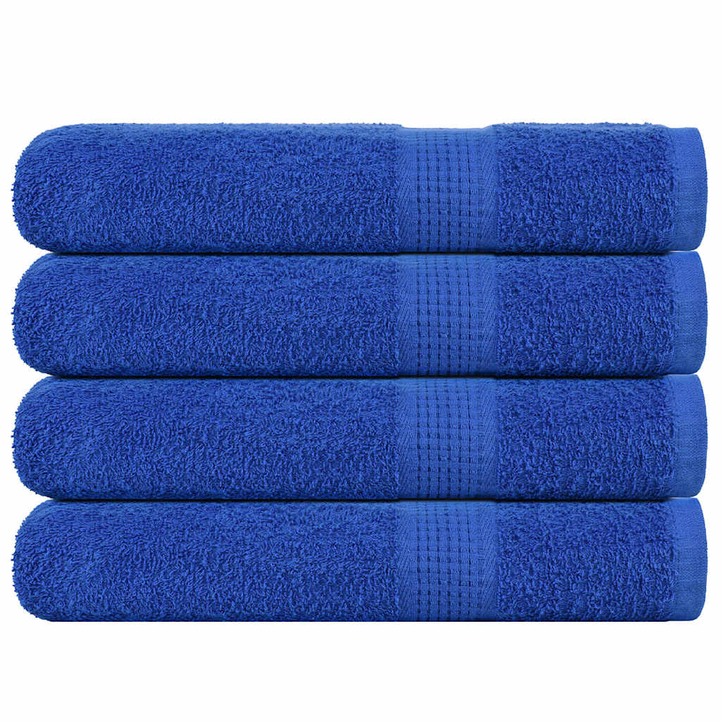 Saunahanddoeken FROGN 4 st 80x200 cm 360 g/m² blauw
