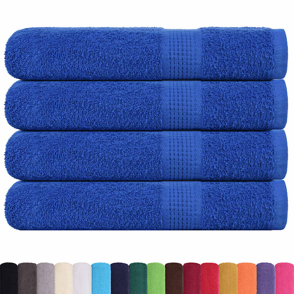 Saunahanddoeken FROGN 4 st 80x200 cm 360 g/m² blauw