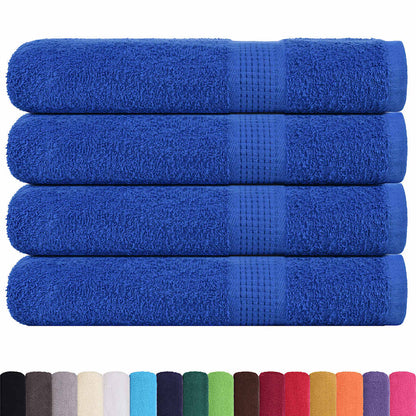 Saunahanddoeken FROGN 4 st 80x200 cm 360 g/m² blauw