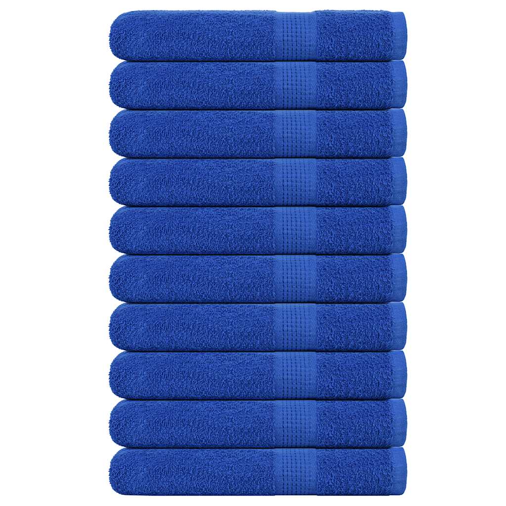 Saunahanddoeken 10 st 80x200 cm 360 g/m² 100% katoen blauw