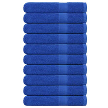 Saunahanddoeken 10 st 80x200 cm 360 g/m² 100% katoen blauw
