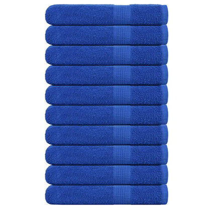 Saunahanddoeken 10 st 80x200 cm 360 g/m² 100% katoen blauw