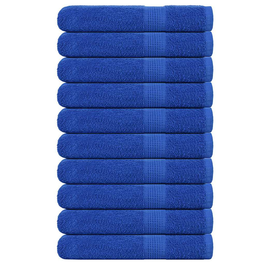 Saunahanddoeken 10 st 80x200 cm 360 g/m² 100% katoen blauw
