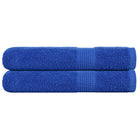 Handdoeken FROGN 2 st 100x200 cm blauw
