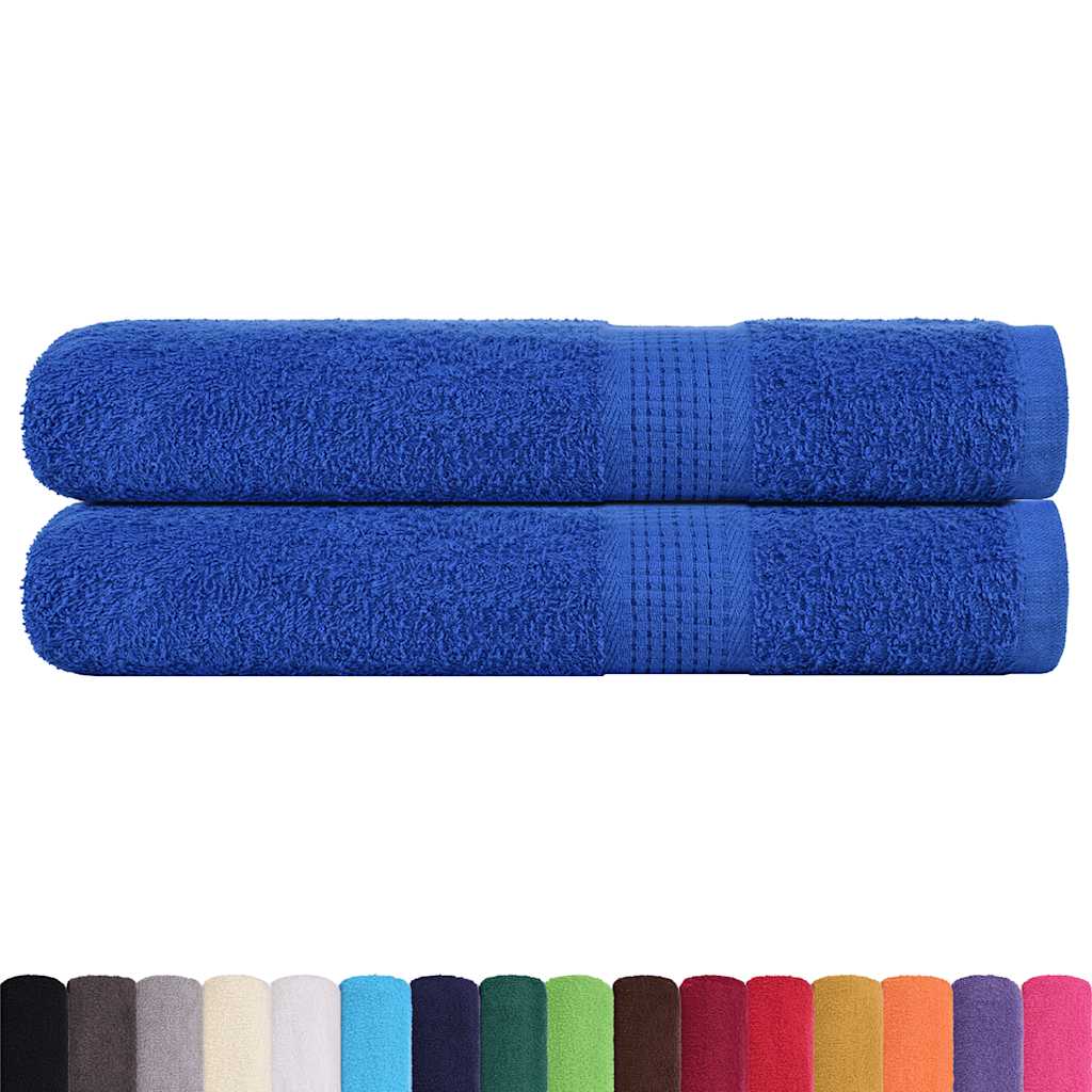 Handdoeken FROGN 2 st 100x200 cm 360 g/m² blauw