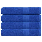 Handdoeken blauw 4 st 100x200 cm 360 g/m²