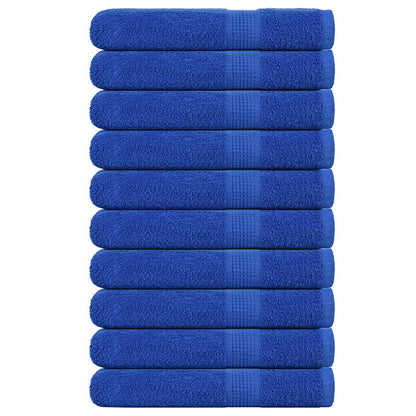 Handdoeken 10 st 100x200 cm 360 g/m² 100% katoen blauw