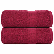 Zeepdoekjes 2 st 30x30 cm 360 g/m² 100% katoen bordeauxrood
