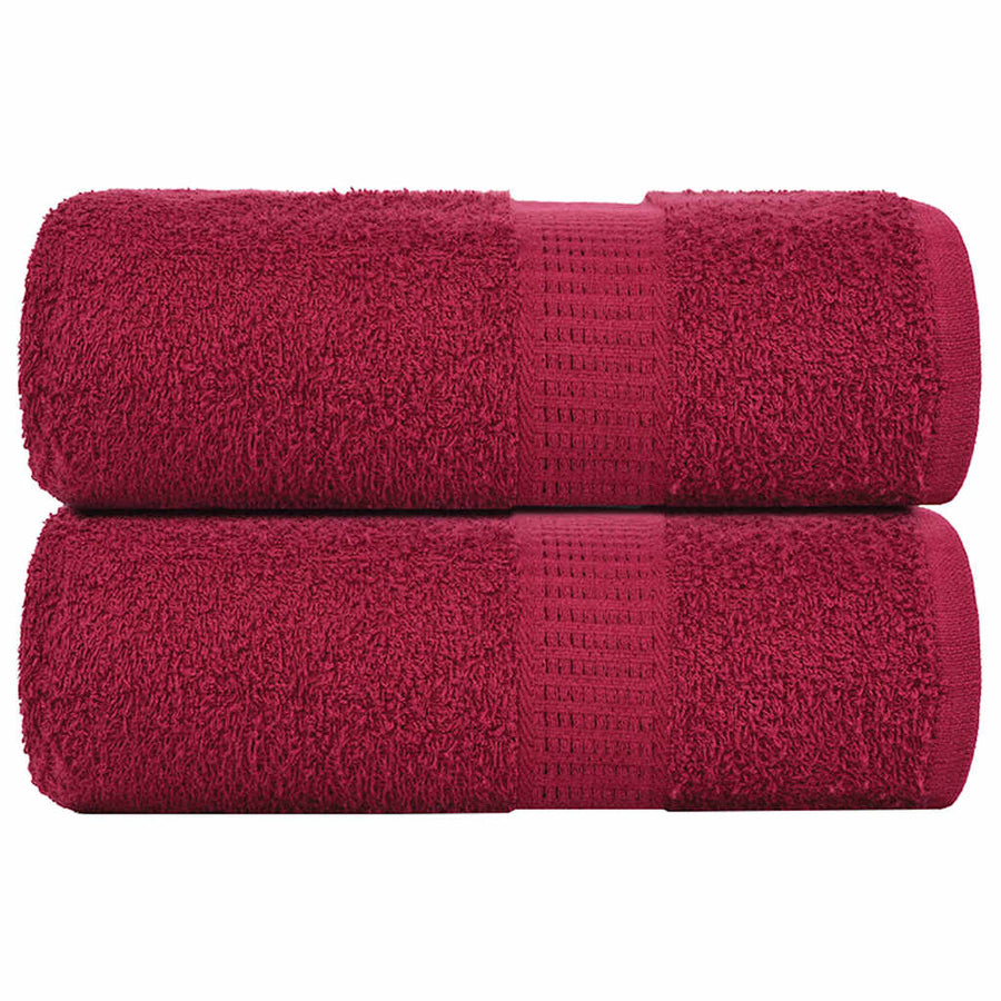 Zeepdoekjes 2 st 30x30 cm 360 g/m² 100% katoen bordeauxrood