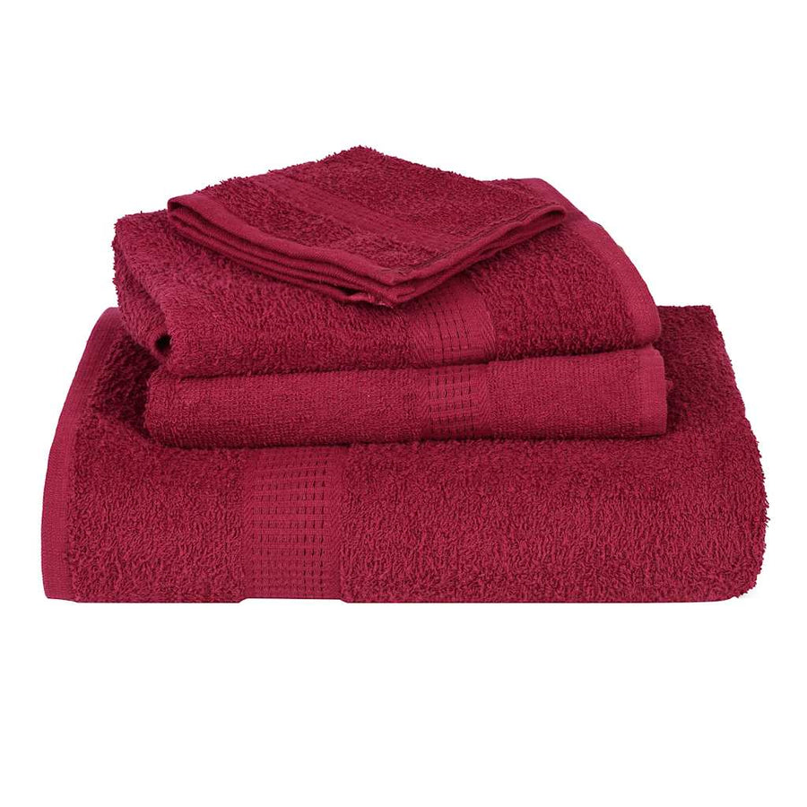 Zeepdoekjes 2 st 30x30 cm 360 g/m² 100% katoen bordeauxrood