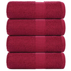 Washcloths FROGN 4 pcs 30x30 cm 360 gsm burgundy