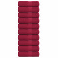 Washandjes FROGN 10 st 30x30 cm 360 g/m² bordeaux
