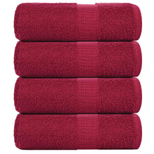 Gastendoekjes 4 st 30x50 cm 360 g/m² 100% katoen bordeauxrood