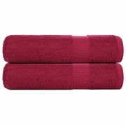 Towels FROGN 2 pcs 50x100 cm 360 gsm burgundy