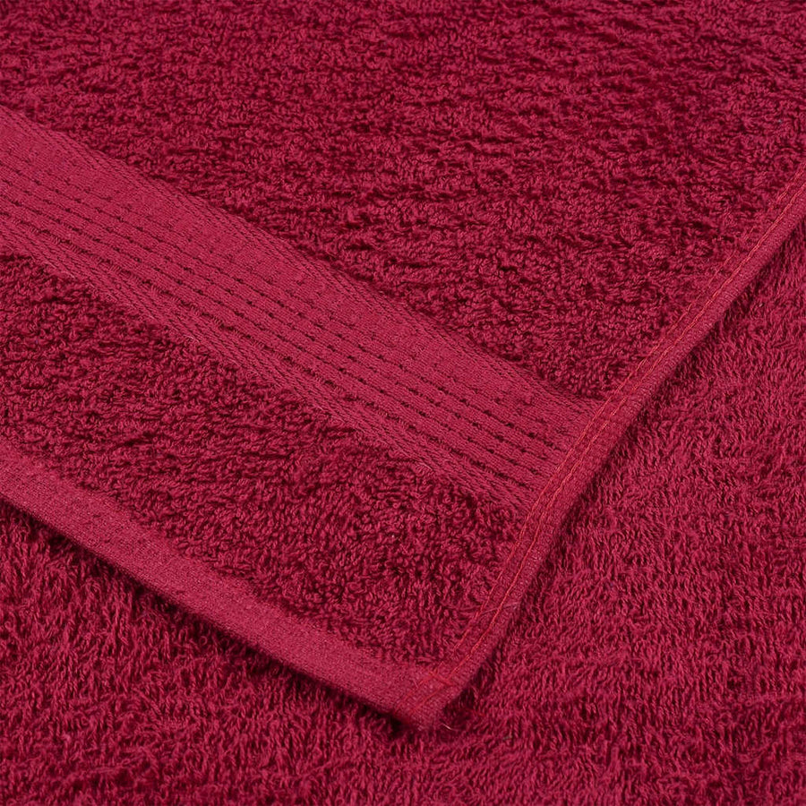 Handdoeken 2 st 50x100 cm 360 g/m² 100% katoen bordeauxrood