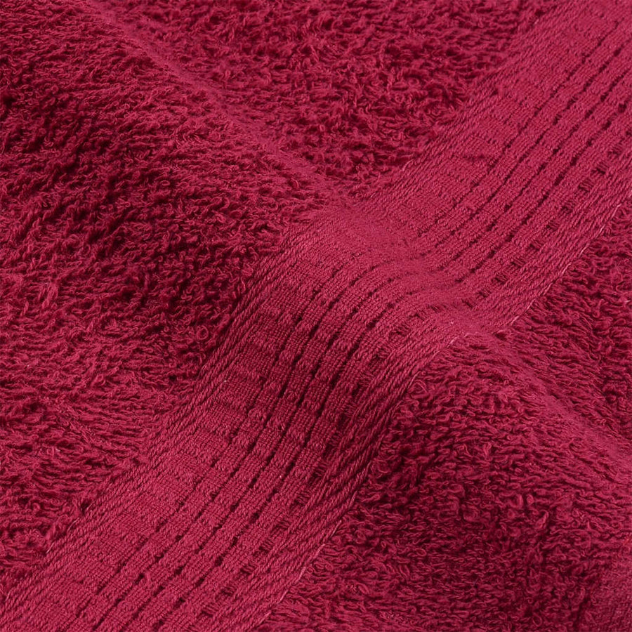 Handdoeken 2 st 50x100 cm 360 g/m² 100% katoen bordeauxrood