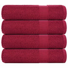 Towels FROGN 4 pcs 50x100 cm 360 g/m² burgundy