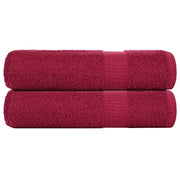 Bath Towels FROGN 2 pcs 70x140 cm 360 g/m² burgundy