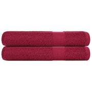 Sauna towels FROGN 2 pcs 80x200 cm 360 gsm burgundy