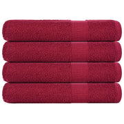 Towels FROGN 4 pcs 100x200 cm 360 g/m² burgundy