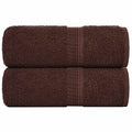 Washandjes FROGN 2 st 30x30 cm 360 g/m² bruin