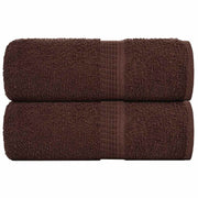 Washandjes 2 st 30x30 cm katoen bruin