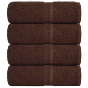 Washandjes 30x30 cm bruin 4 stuks