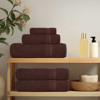 Washandjes FROGN 10 st 30x30 cm 360 g/m² bruin