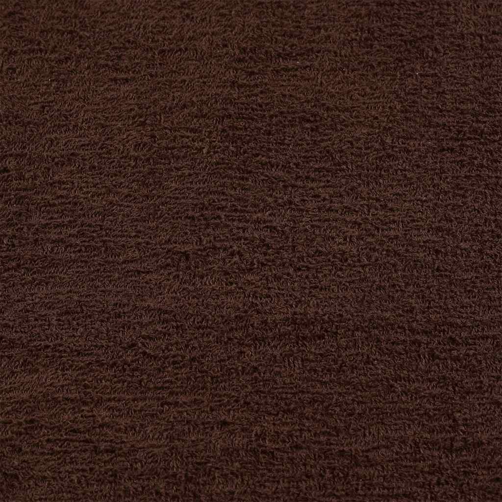 Washandjes FROGN 10 st 30x30 cm 360 g/m² bruin