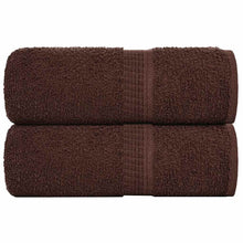Gastendoekjes 2 st 30x50 cm 360 g/m² 100% katoen bruin