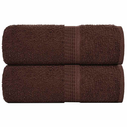 Gastendoekjes 2 st 30x50 cm 360 g/m² 100% katoen bruin