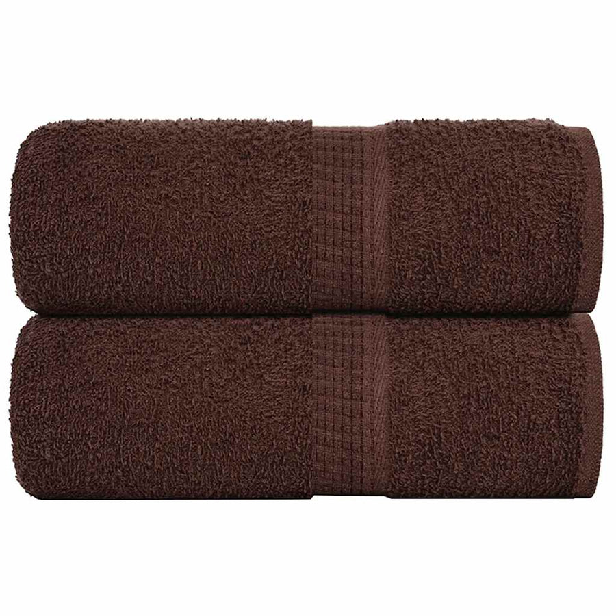 Gastendoekjes 2 st 30x50 cm 360 g/m² 100% katoen bruin
