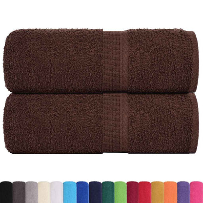 Gastendoekjes 2 st 30x50 cm 360 g/m² 100% katoen bruin