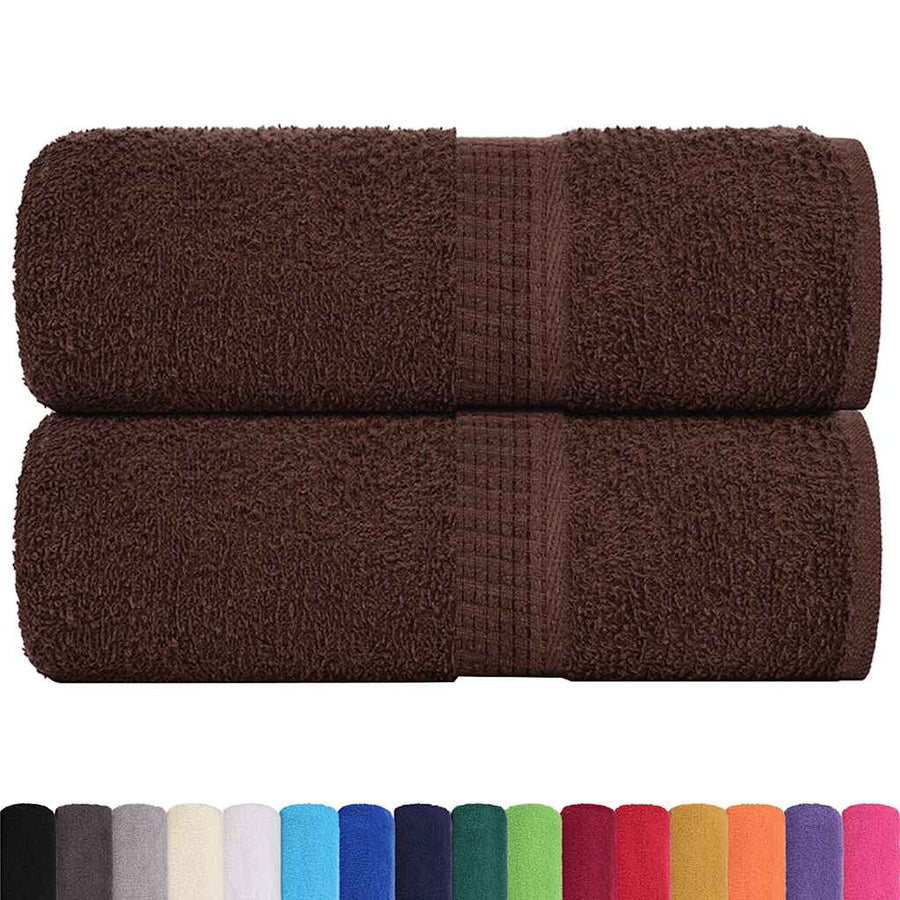Gastendoekjes 2 st 30x50 cm 360 g/m² 100% katoen bruin