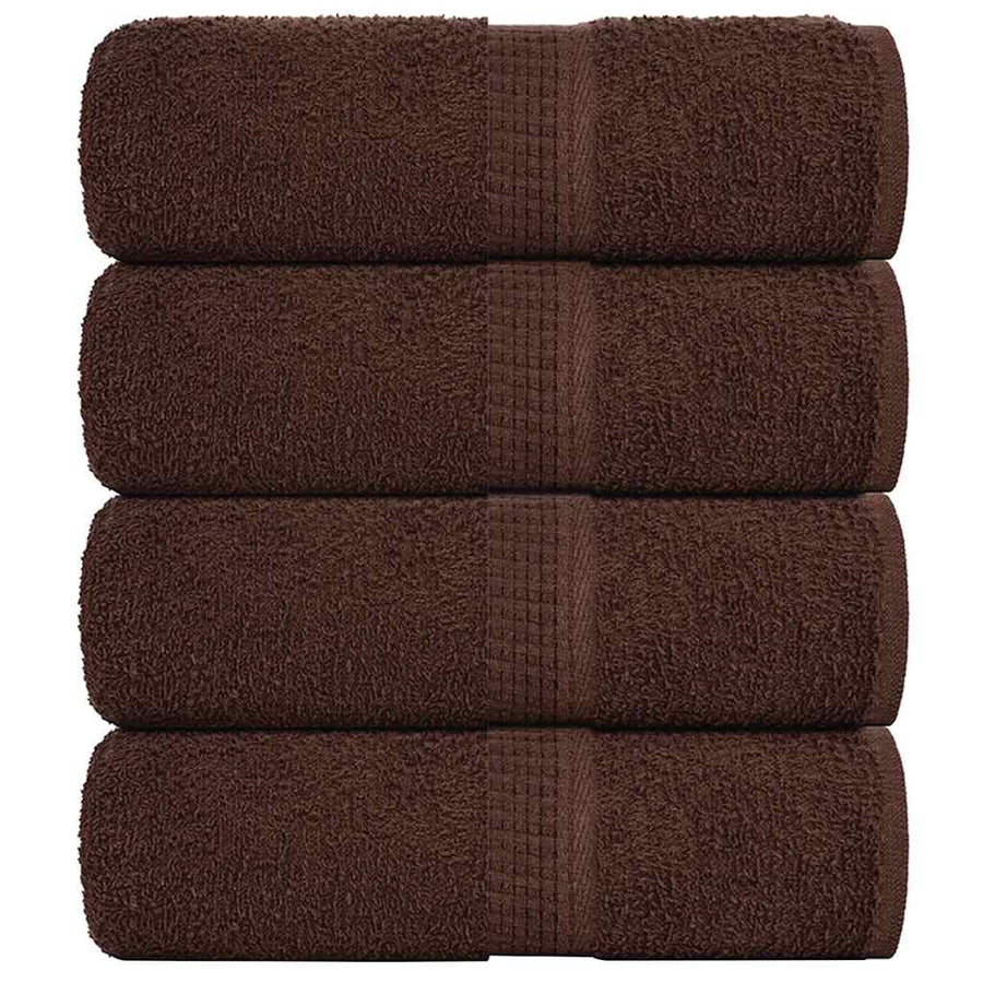Gastendoekjes 4 st 30x50 cm 360 g/m² 100% katoen bruin