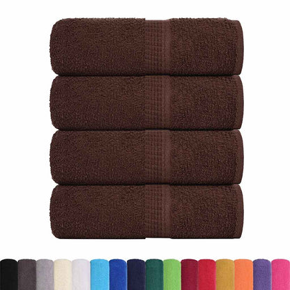 Gastendoekjes 4 st 30x50 cm 360 g/m² 100% katoen bruin