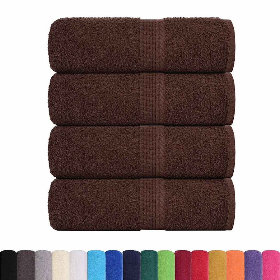 Gastendoekjes 4 st 30x50 cm 360 g/m² 100% katoen bruin