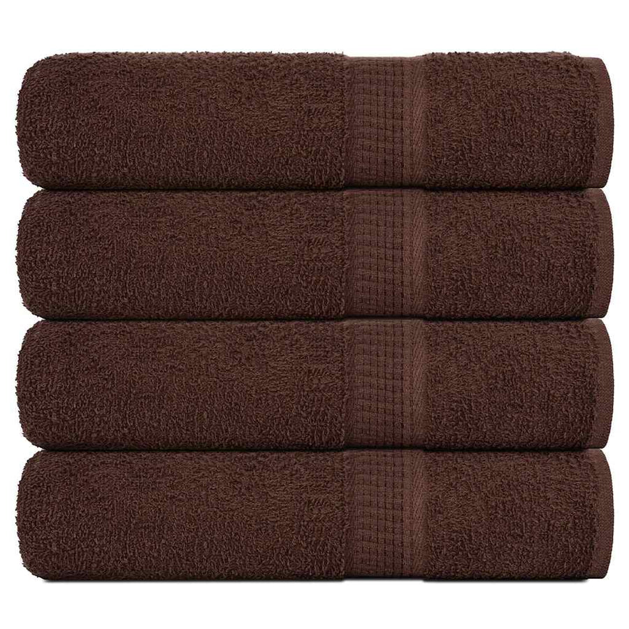 Handdoeken FROGN 4 st 50x100 cm 360 g/m² bruin